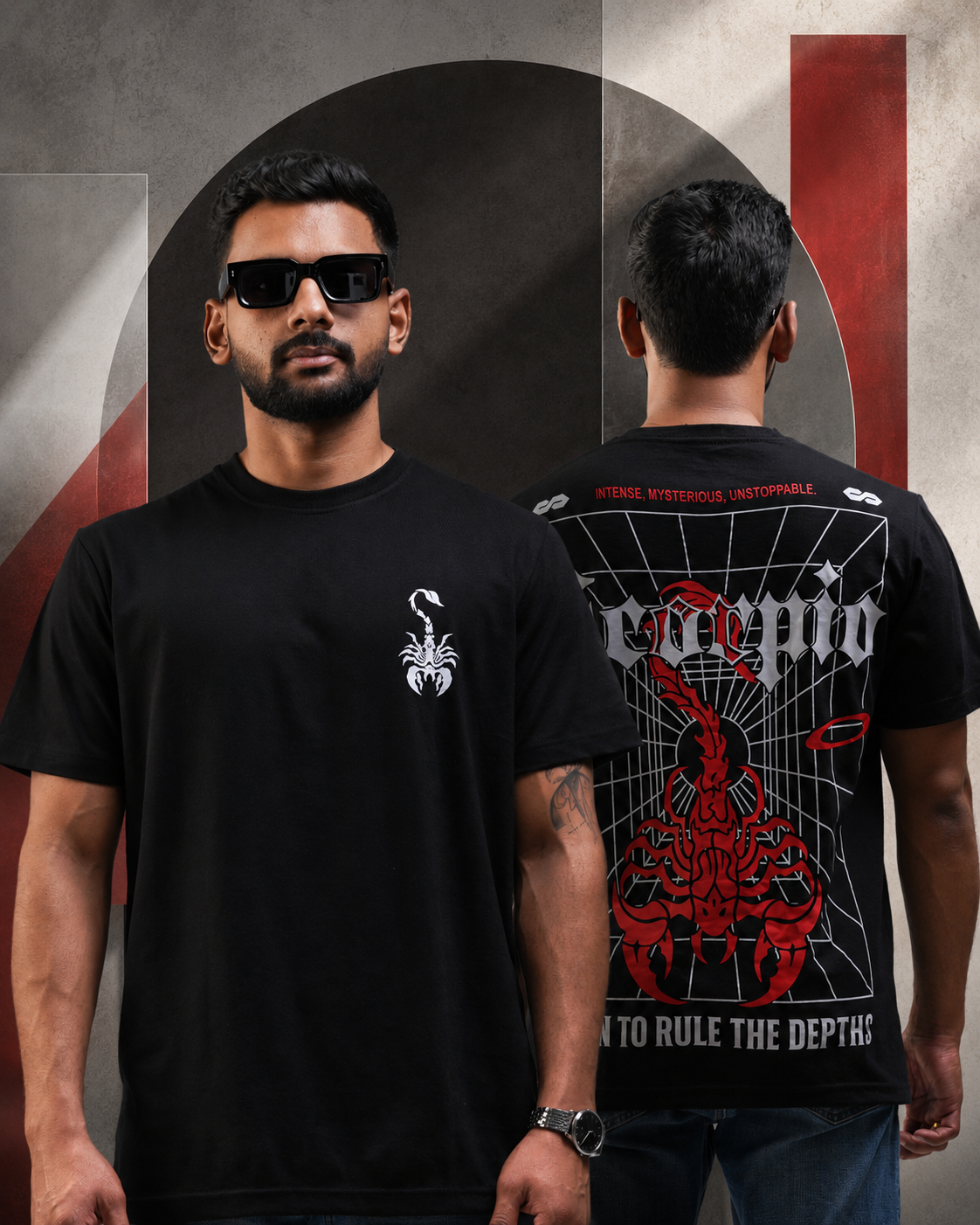 Scorpion Oversized T-Shirt – Black