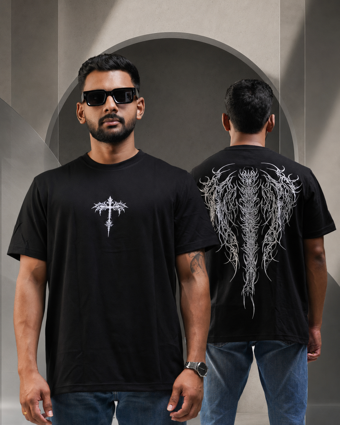 Fallen Seraph Oversized T-Shirt – Black