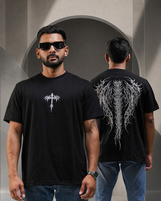 Fallen Seraph Oversized T-Shirt – Black