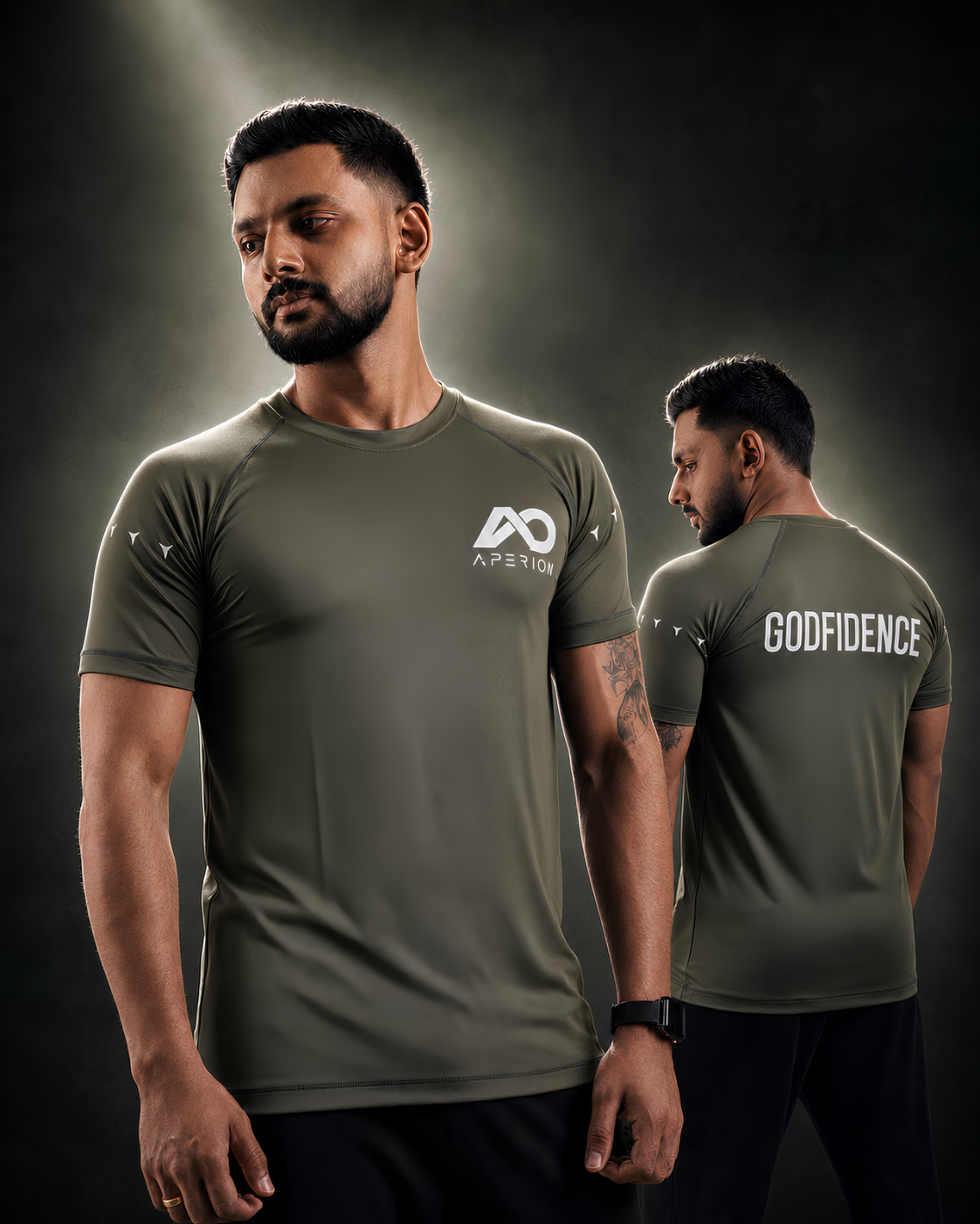 Godfidence Olive Athletic T-Shirt