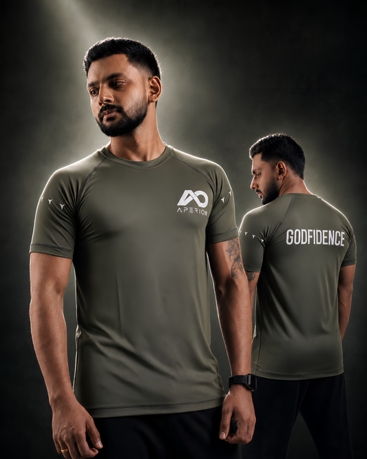 Godfidence Olive Athletic T-Shirt